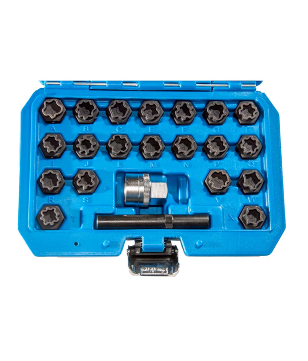 Trusa cu tubulare speciale pentru piulite/suruburi/prezoane anti-furt Audi  Trusa cu tubulare speciale pentru piulite/suruburi/prezoane anti-furt Audi