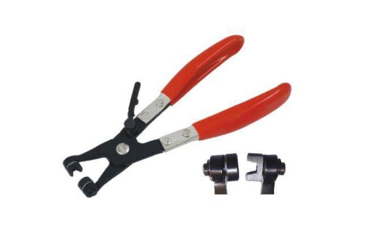 Cleste coliere de furtun cu o singura striatie 220mm Quatros QS24086 Cleste coliere de furtun cu o singura striatie 220mm Quatros QS24086