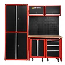 Mobilier metalic pentru atelier 10 piese Resser 07-6115 Mobilier metalic pentru atelier 10 piese Resser 07-6115