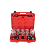 Trusa cu presa pentru bucsi si rulmenti cu 5 axe filetante Resser 07-2082 Trusa cu presa pentru bucsi si rulmenti cu 5 axe filetante Resser 07-2082