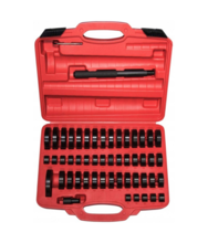 Trusa adaptoare presa rulmenti si bucse 18-74mm - 52 piese Resser 07-1117 Trusa adaptoare presa rulmenti si bucse 18-74mm - 52 piese Resser 07-1117