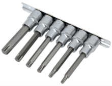 Set biti Torx 1/2" T30-T60 6 piese Rock Force RF-40913L Set biti Torx 1/2" T30-T60 6 piese Rock Force RF-40913L