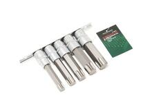 Set biti Torx 1/2" T60-T100 5 piese Rock Force RF-40914L Set biti Torx 1/2" T60-T100 5 piese Rock Force RF-40914L