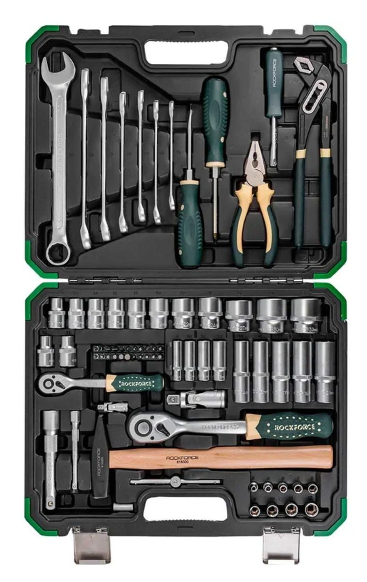 Trusa de scule 1/4" - 1/2" Metric 74 piese Rock Force RF-4742-5 Trusa de scule 1/4" - 1/2" Metric 74 piese Rock Force RF-4742-5