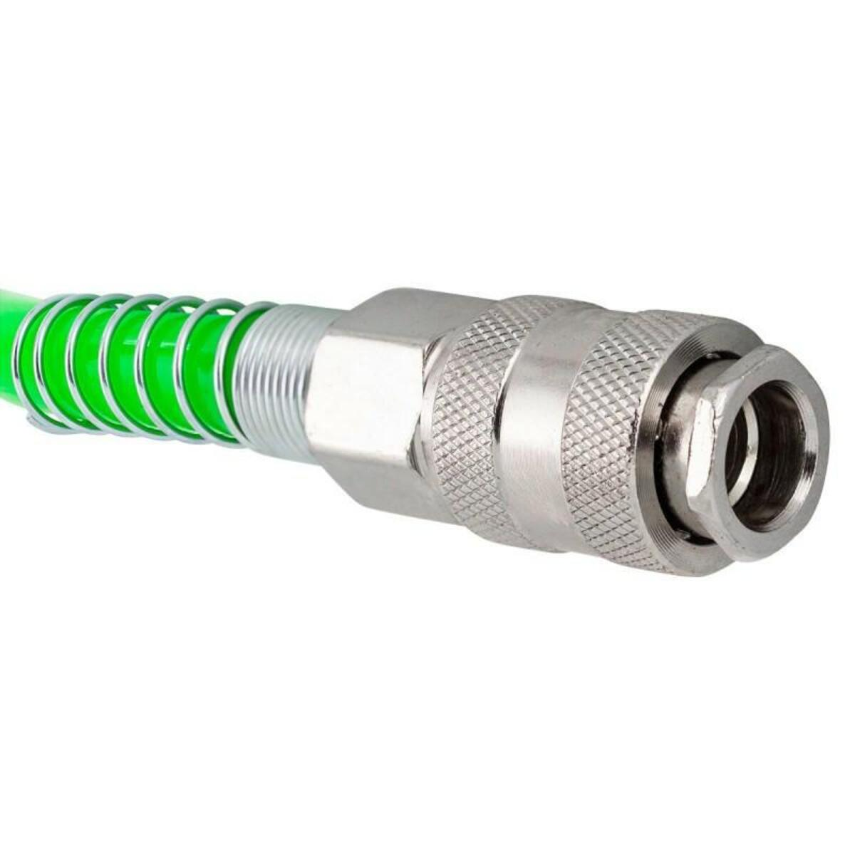 Furtun de aer comprimat spiralat 8X12mm - 10m Rock Force RF-1208-10Green