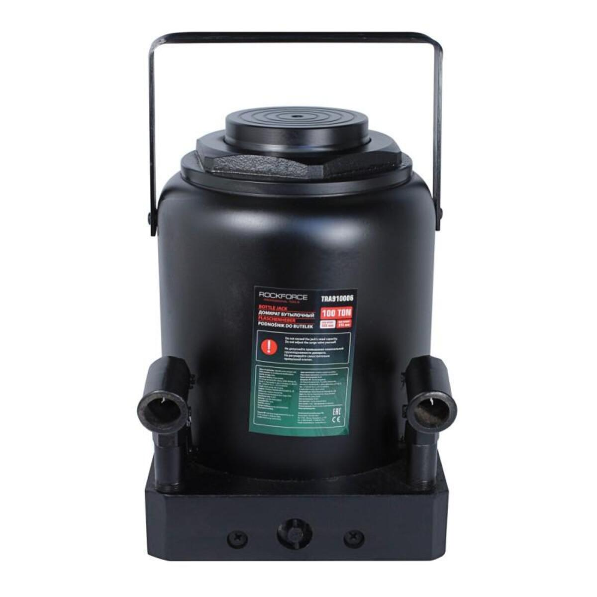 Cric hidraulic profesional tip butelie 100 tone cu doua pistoane Rock Force RF-TRA910006 Cric hidraulic profesional tip butelie 100 tone cu doua pistoane Rock Force RF-TRA910006