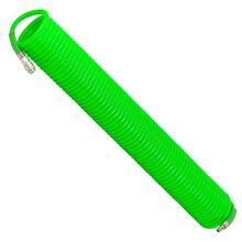 Furtun de aer comprimat spiralat 10X14mm - 20m Rock Force RF-1410-20Green Furtun de aer comprimat spiralat 10X14mm - 20m Rock Force RF-1410-20Green