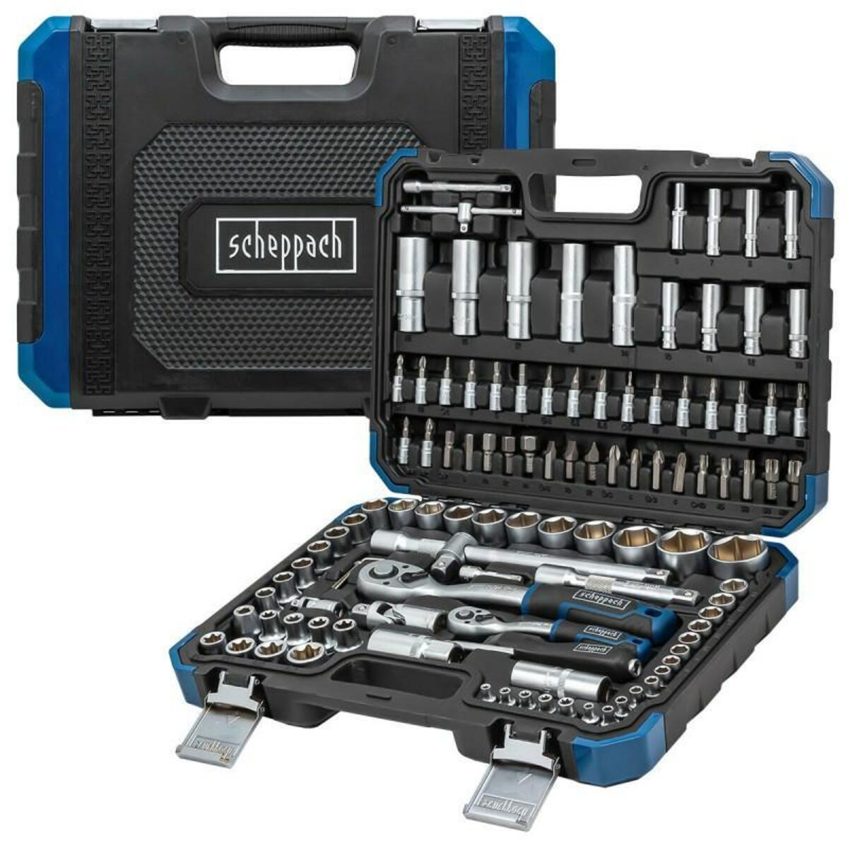 Trusa de scule 1/4"- 1/2" 108 piese SCHEPPACH SCH-4821-5 Trusa de scule 1/4"- 1/2" 108 piese SCHEPPACH SCH-4821-5