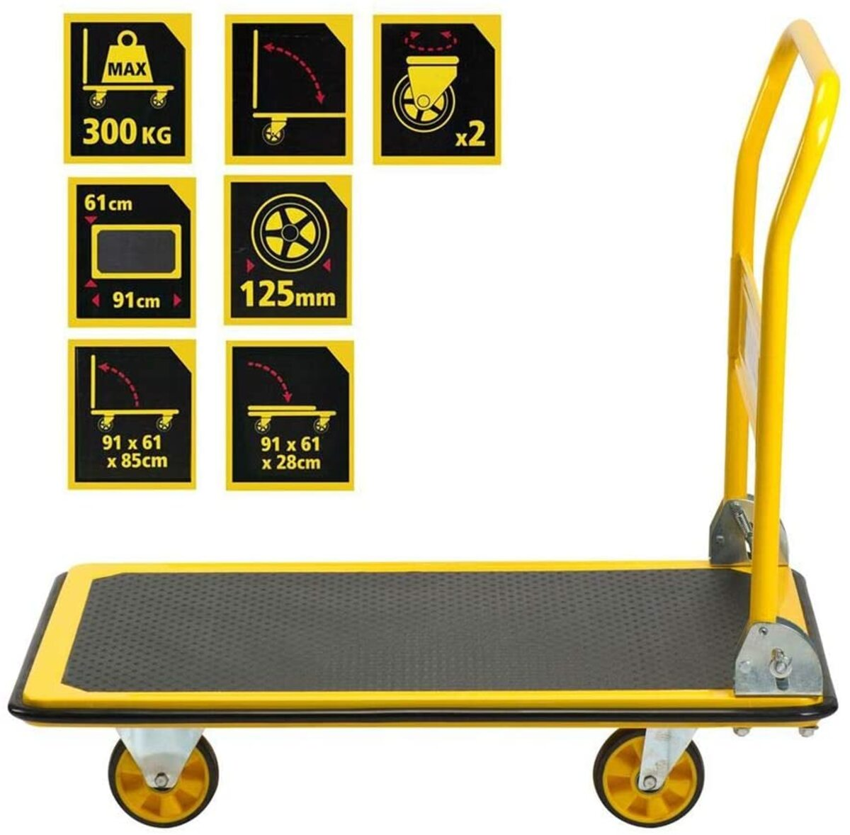 Carucior cu platforma pliabil - 300Kg Stanley SXWTD-PC528 Carucior cu platforma pliabil - 300Kg Stanley SXWTD-PC528