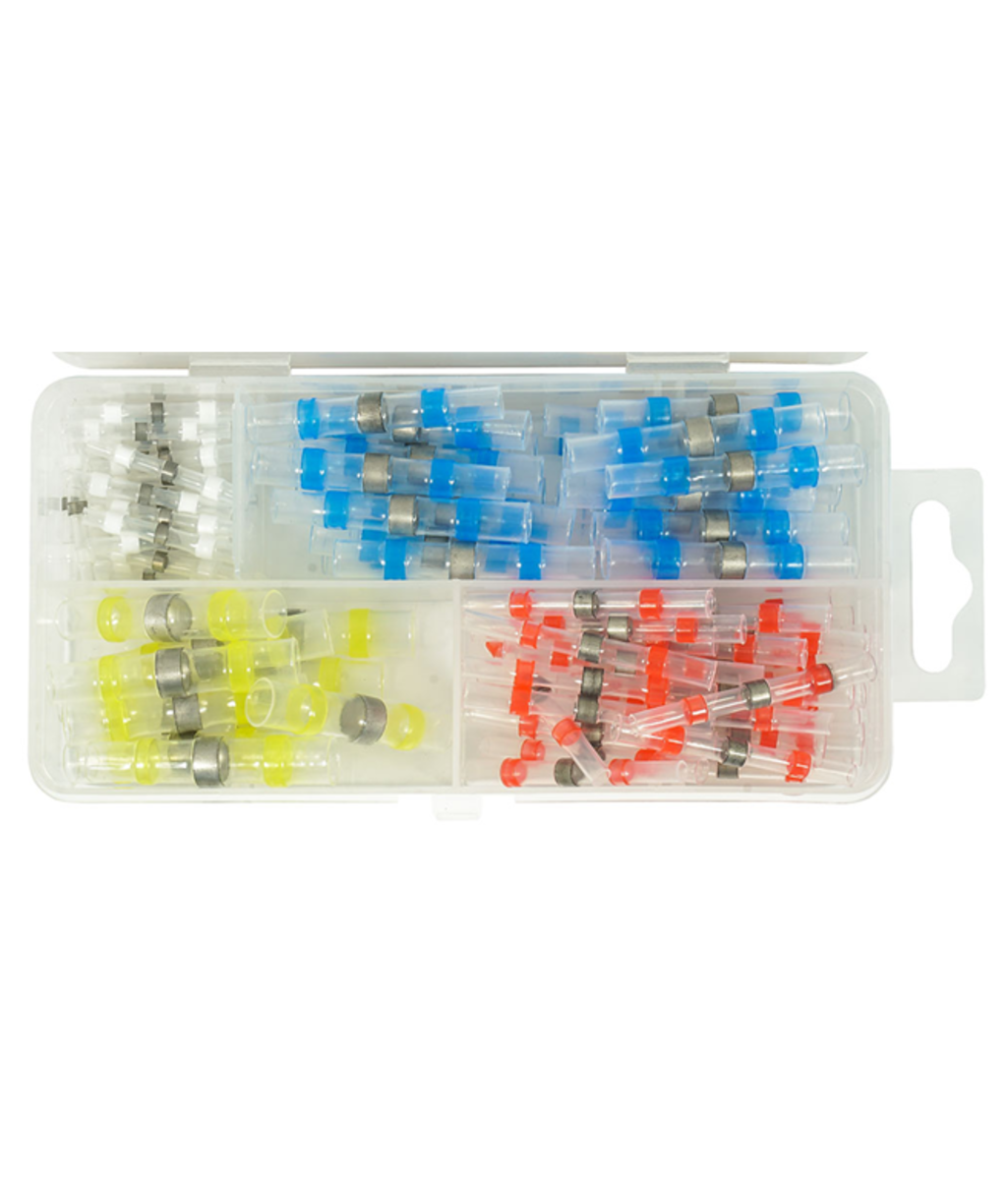 Set conectori pentru lipire cu furtun termocontractabil 100 piese V06743 Set conectori pentru lipire cu furtun termocontractabil 100 piese V06743