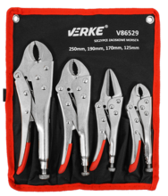 Set clesti autoblocanti pentru sudura 4 piese Verke V86529 Set clesti autoblocanti pentru sudura 4 piese Verke V86529