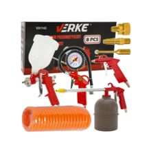 Kit accesorii pentru compresor 8 piese Verke V81142 Kit accesorii pentru compresor 8 piese Verke V81142
