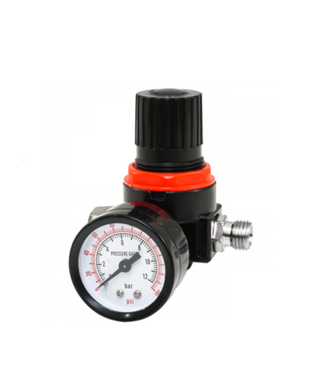 Regulator cu manometru de presiune 0 - 12 Bar 1/4" Verke V81225