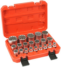 Set chei tubulare 8 - 36mm in 12 colturi - 1/2" - 21 piese Verke V39104 Set chei tubulare 8 - 36mm in 12 colturi - 1/2" - 21 piese Verke V39104