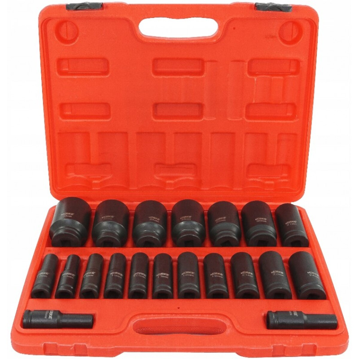 Set tubulare lungi de impact profesionale 1/2" 10 - 38mm Verke V39463 Set tubulare lungi de impact profesionale 1/2" 10 - 38mm Verke V39463