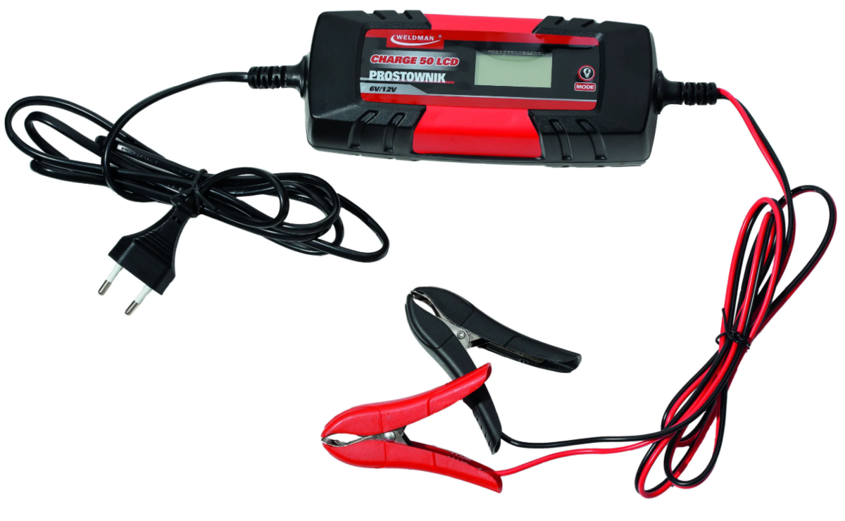 Incarcator auto inteligent 1,2-40 Ah (6V) / 1,2-120 Ah (12V) Weldman D104501 Incarcator auto inteligent 1,2-40 Ah (6V) / 1,2-120 Ah (12V) Weldman D104501