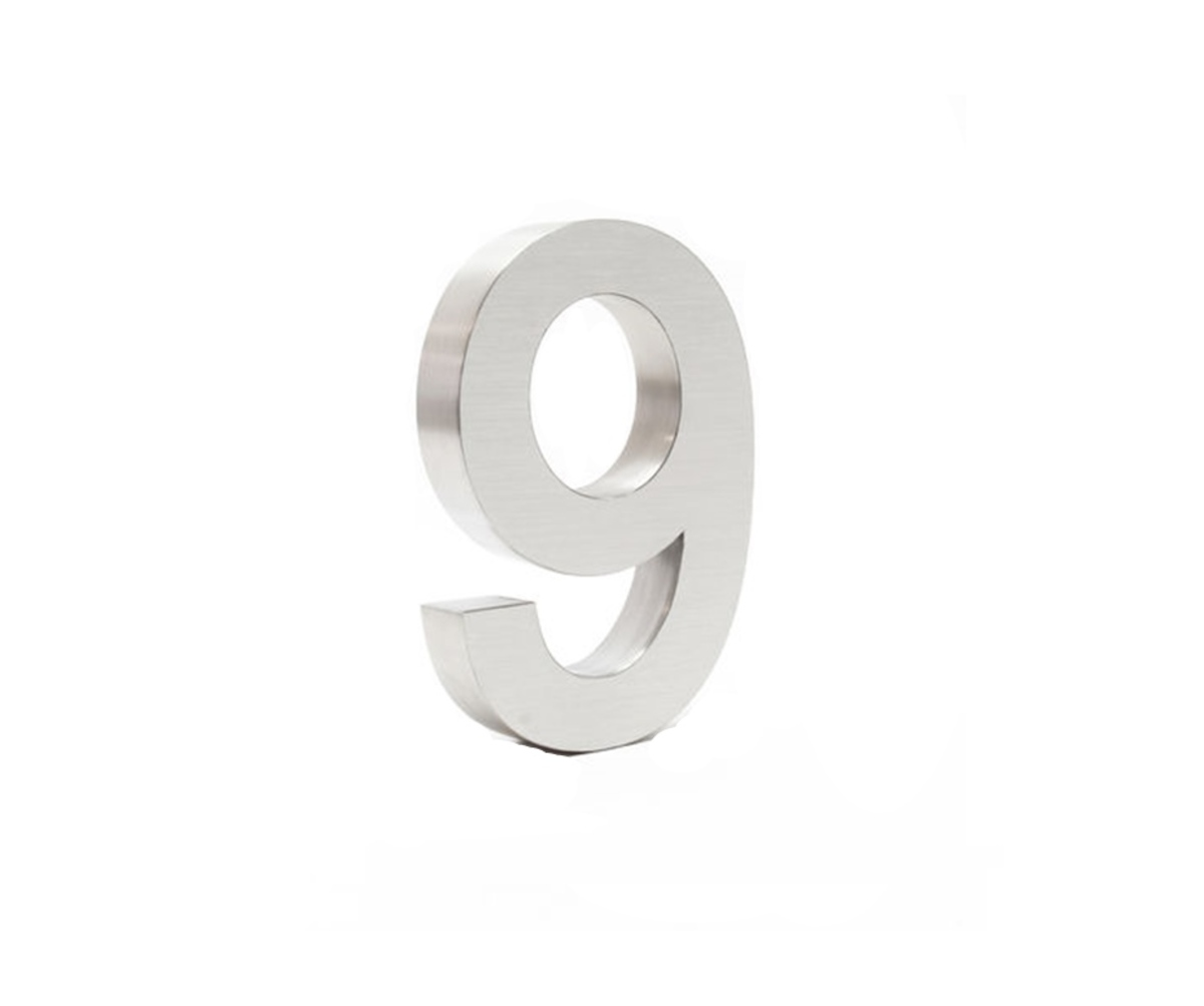 Cifra 3D din otel Steinless Steel 20 cm - Cifra 9 Cifra 3D din otel Steinless Steel 20 cm - Cifra 9