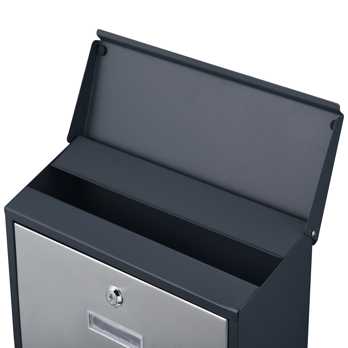 Cutie postala cu suport pentru ziar Antracit V38 Wiltec 60978 Cutie postala cu suport pentru ziar Antracit V38 Wiltec 60978