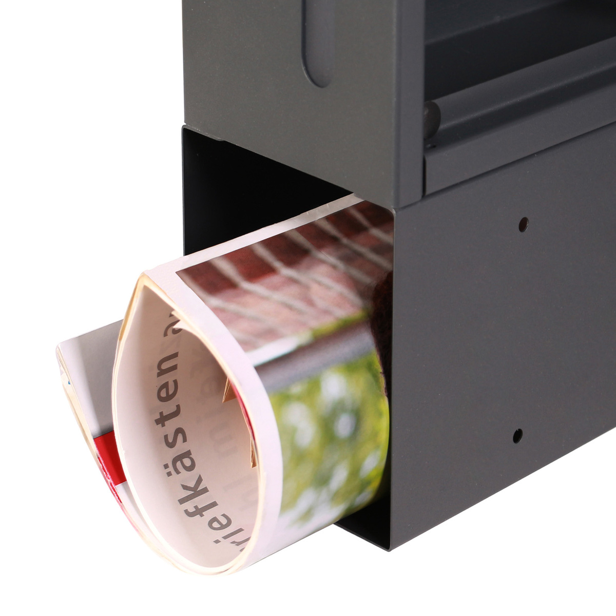 Cutie postala moderna cu loc pentru ziar Antracit V54 Wiltec 63376