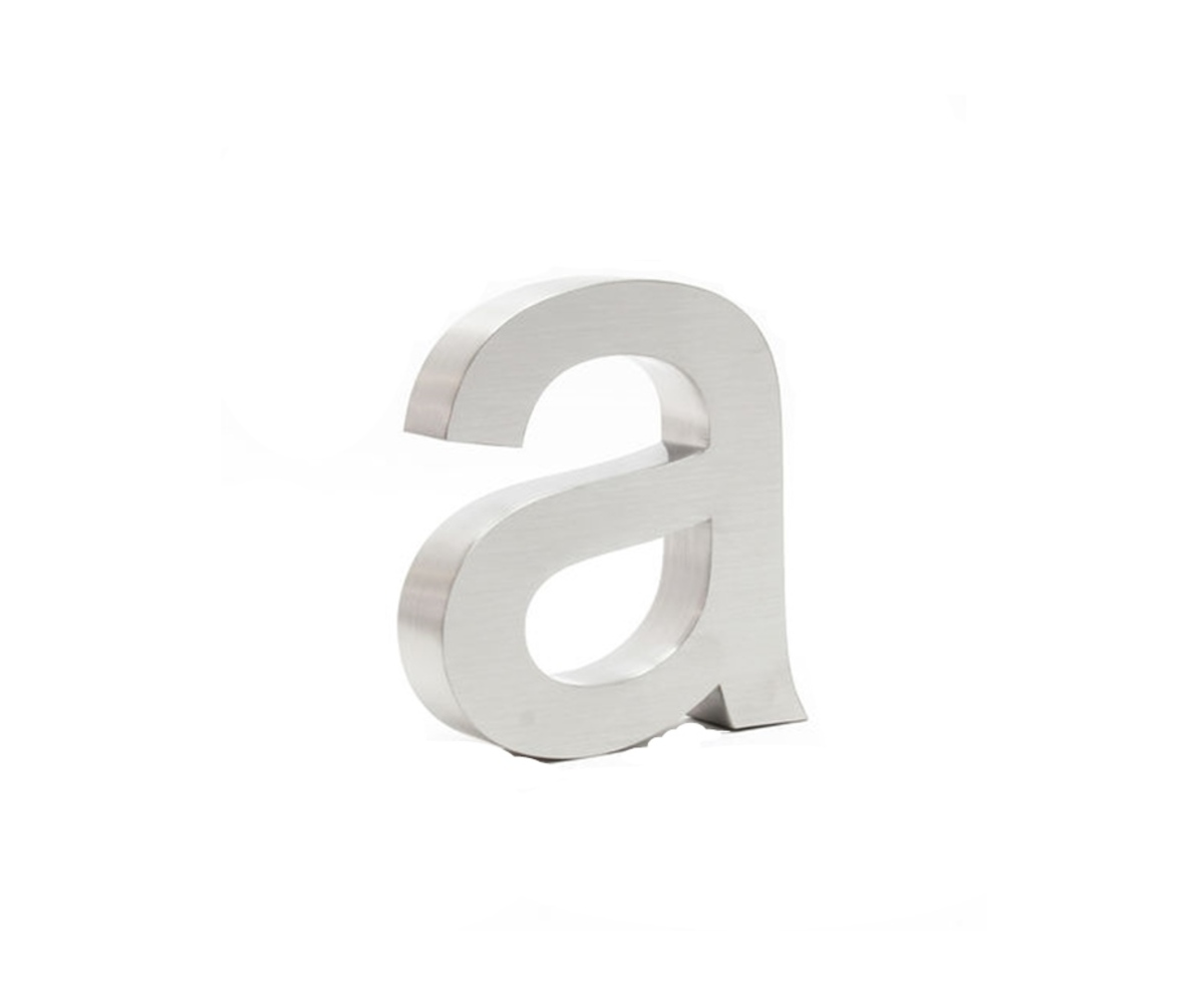 Litera 3D din otel Steinless Steel 20 cm - Litera A