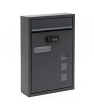 Cutie postala moderna cu cifru Antracit 60034