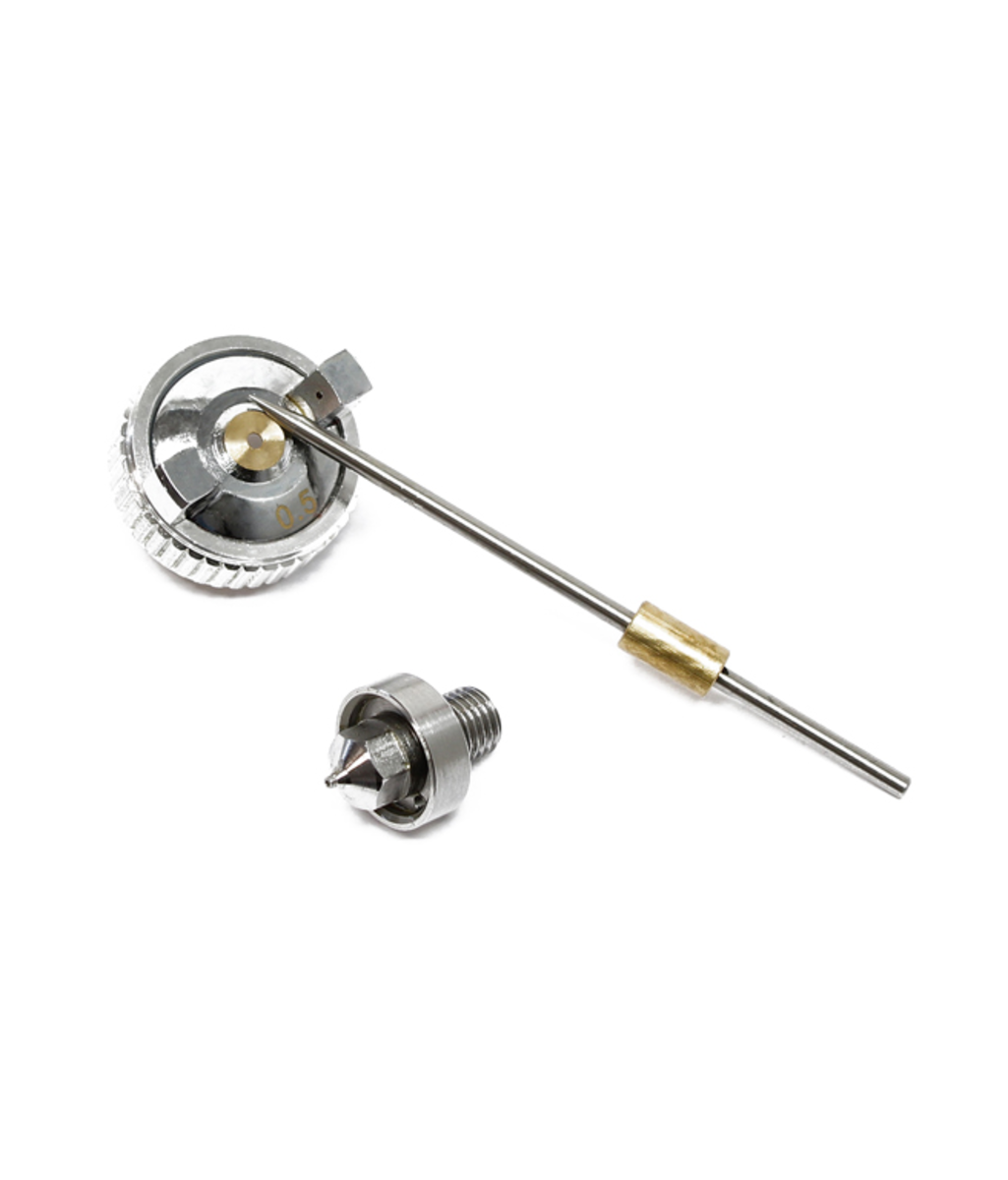 Set duza de schimb pentru pistol de vopsit 0.5mm Wiltec 34039 Set duza de schimb pentru pistol de vopsit 0.5mm Wiltec 34039