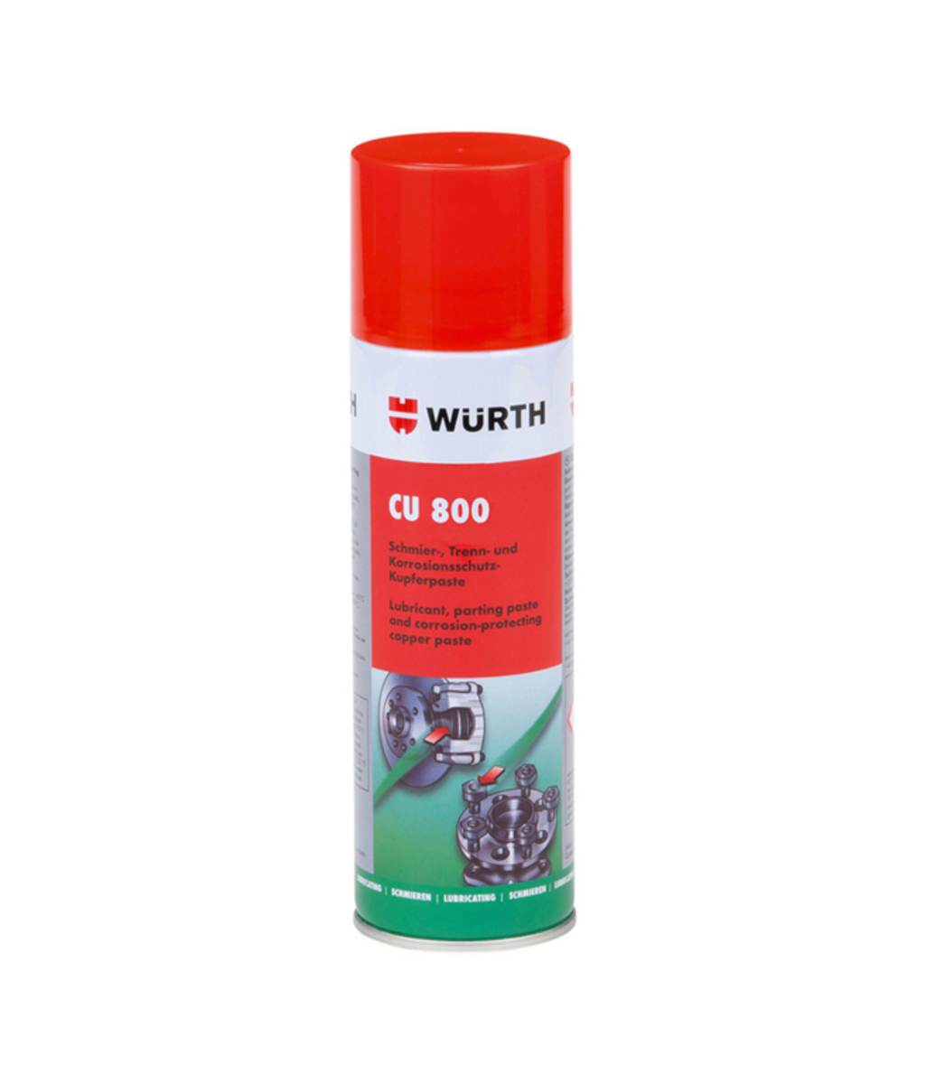 Pasta de cupru aderenta cu protectie anticoroziva - spray CU 800 300ml Wurth  Pasta de cupru aderenta cu protectie anticoroziva - spray CU 800 300ml Wurth