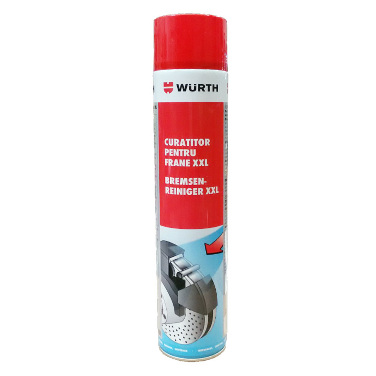 Spray pentru curatarea franelor XXL 750ml Wurth 00890 108 711 Spray pentru curatarea franelor XXL 750ml Wurth 00890 108 711