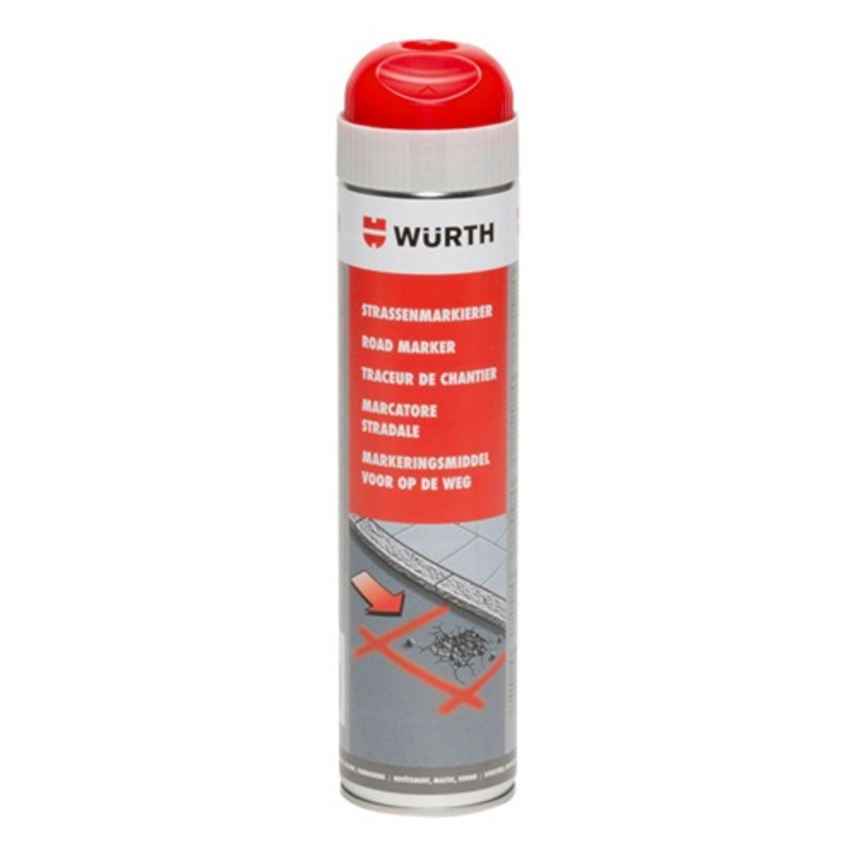 Spray pentru marcaje Rosu 600 ml Wurth 00893 199 203 Spray pentru marcaje Rosu 600 ml Wurth 00893 199 203