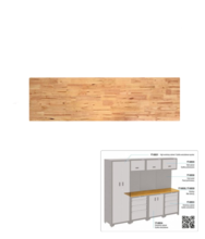 Blat de lucru modular de lemn 1980x457x22mm YATO YT-08939 Blat de lucru modular de lemn 1980x457x22mm YATO YT-08939