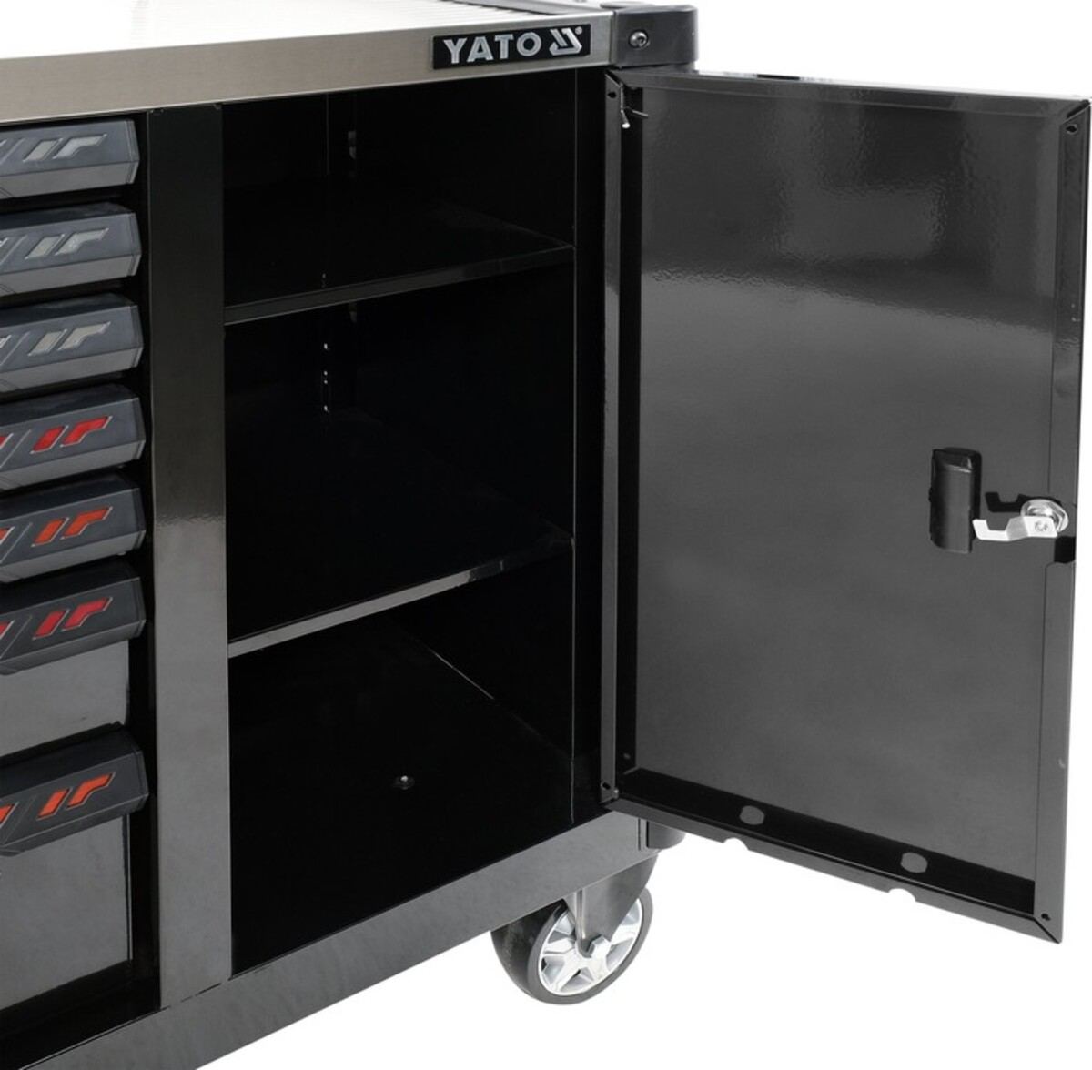 Dulap scule 7 sertare si un compartiment lateral 1100x990x480mm Yato YT-09033 Dulap scule 7 sertare si un compartiment lateral 1100x990x480mm Yato YT-09033