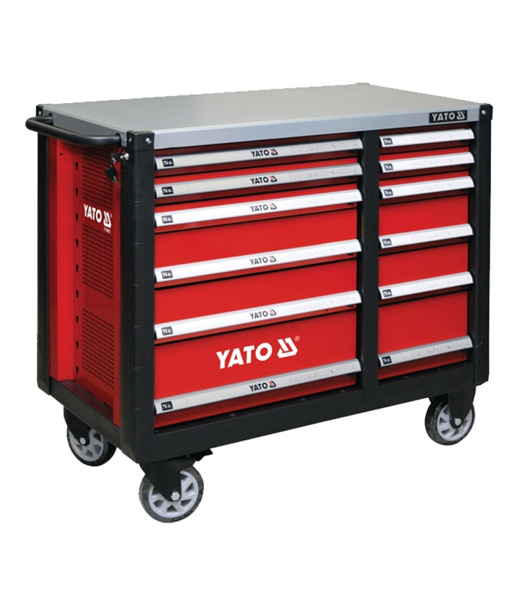 Dulap pentru scule cu 6 sertare si lada cu rafturi YATO YT-09002