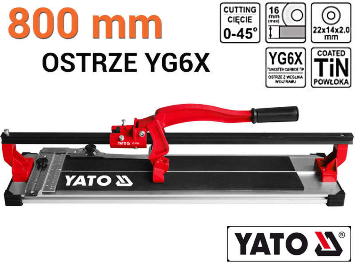 Masina de taiat gresie si faianta cu blat amortizat 800mm YATO YT-3708