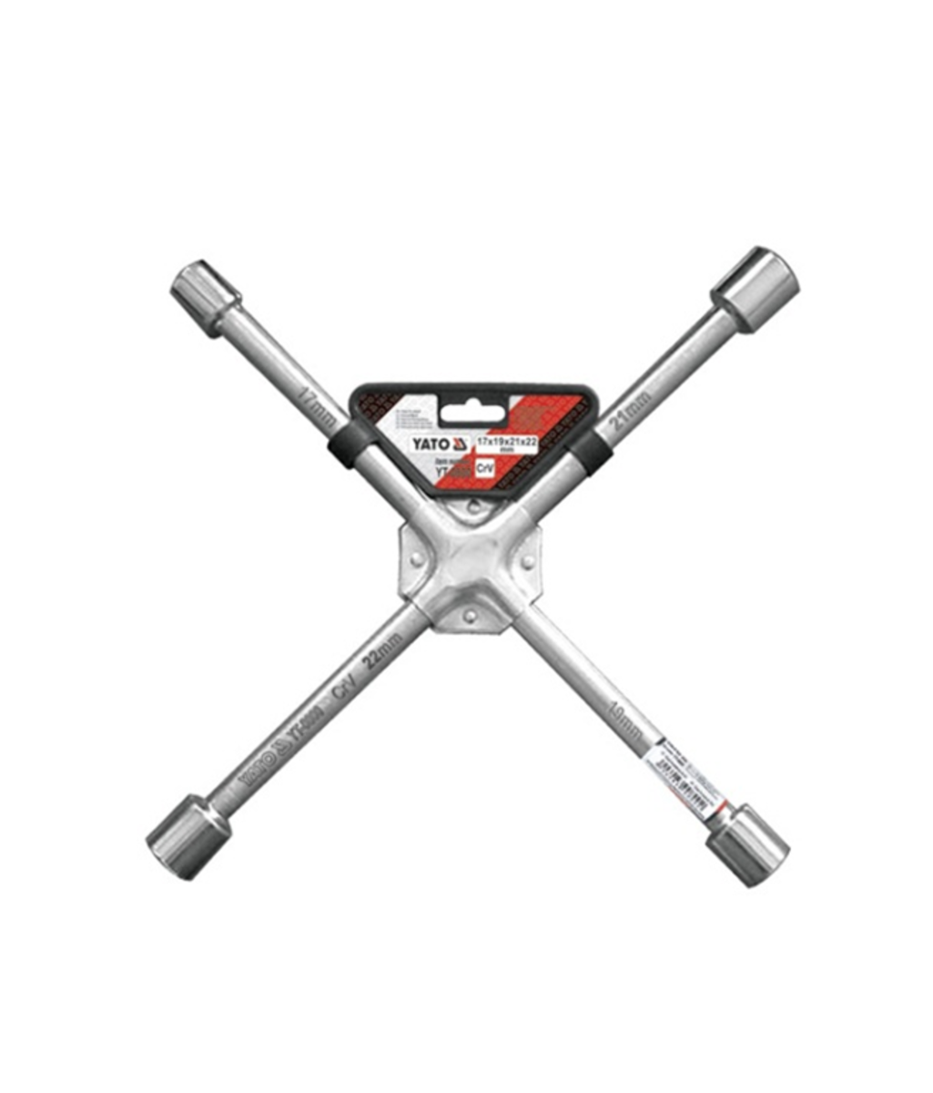 Cheie de roti in cruce cu 4 laturi 17/19/21/23mm YT-0800 YATO Cheie de roti in cruce cu 4 laturi 17/19/21/23mm YT-0800 YATO
