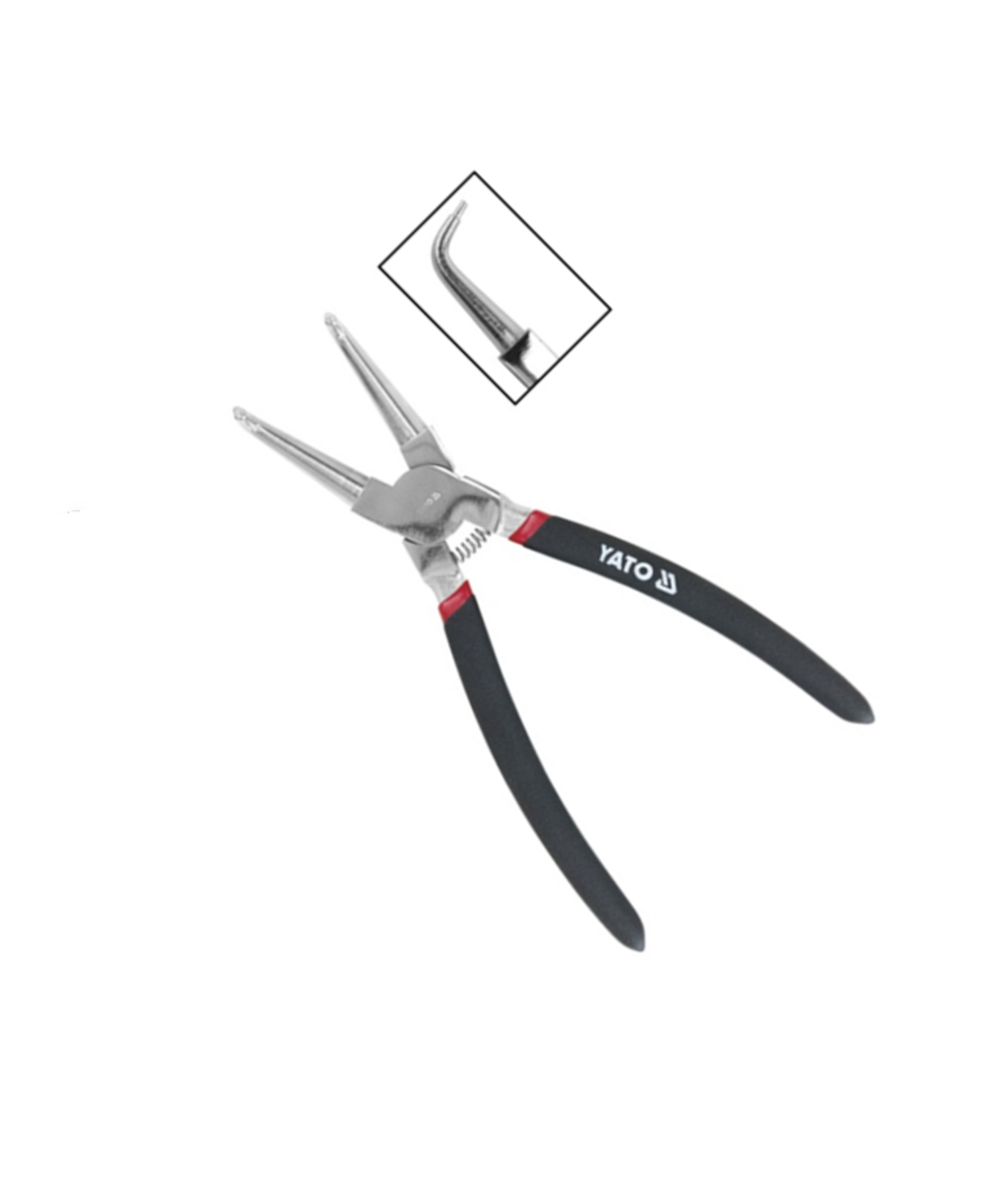 Cleste pentru inele de siguranta curbat - interior 200mm Yato YT-2147 Cleste pentru inele de siguranta curbat - interior 200mm Yato YT-2147