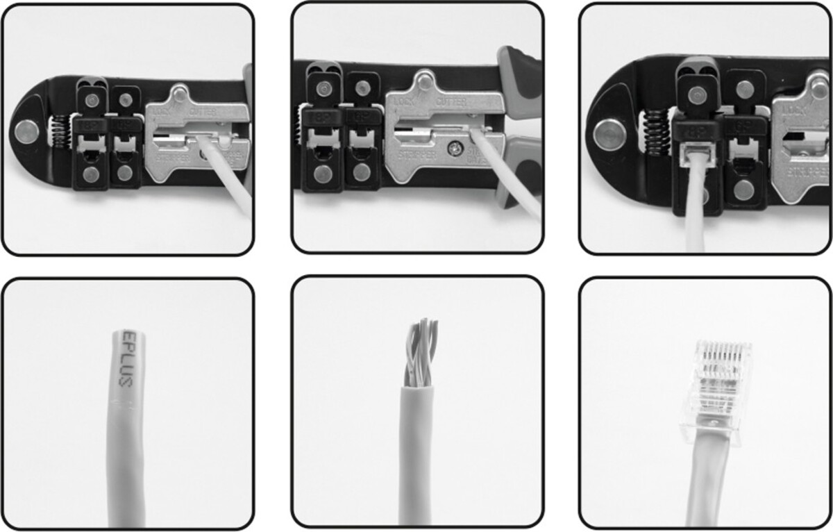 Cleste pentru sertizat cabluri telefonice si de retea RJ11/RJ12/RJ45 Yato YT-22422