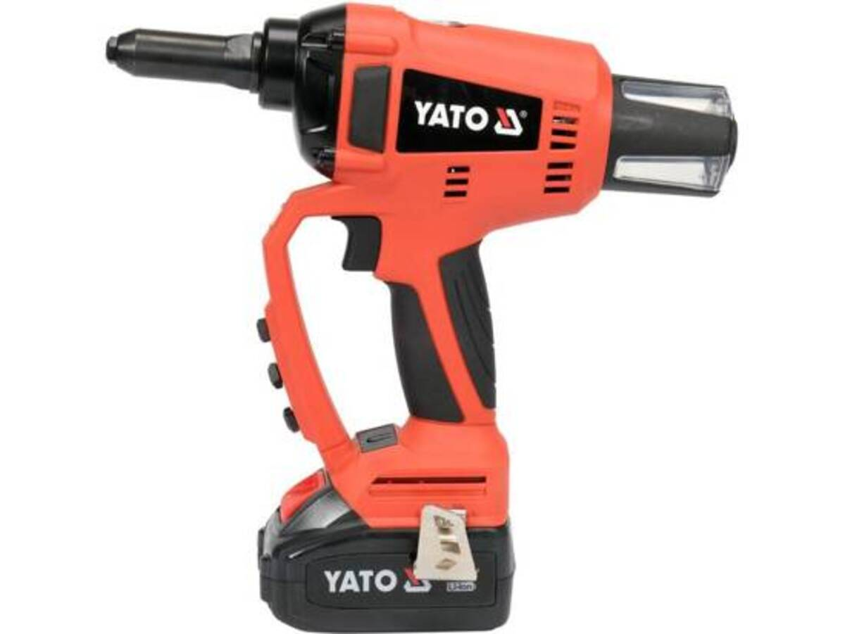 Presa de nituit 18V cu acumulator 1 X 3AH Yato YT-82955 Presa de nituit 18V cu acumulator 1 X 3AH Yato YT-82955