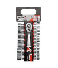 Set de chei tubulare bihexagonale cu antrenor clichet 1/2" YATO YT-38682 Set de chei tubulare bihexagonale cu antrenor clichet 1/2" YATO YT-38682
