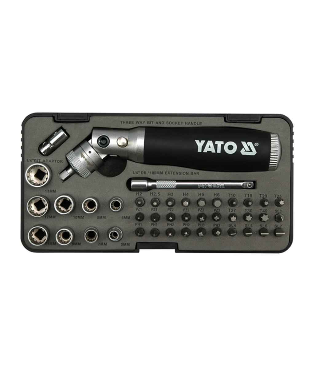 Set de surubelnita cu biti si tubulare YT-2806 YATO Set de surubelnita cu biti si tubulare YT-2806 YATO