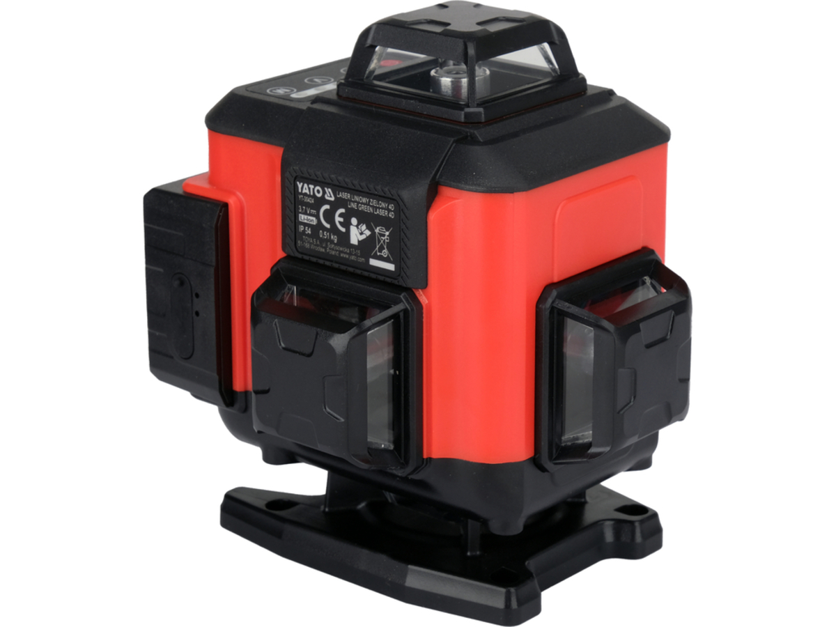 Laser verde 4D cu AUTOREGLARE - 16 linii - 30 metri / 3600mAh - 3.7V YATO YT-30424 Laser verde 4D cu AUTOREGLARE - 16 linii - 30 metri / 3600mAh - 3.7V YATO YT-30424