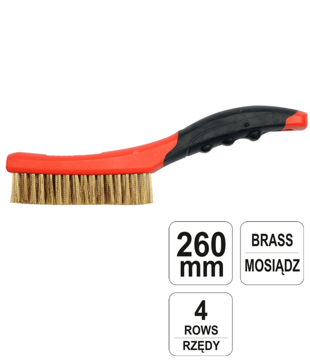 Perie de sarma cu 4 randuri 260mm YATO YT-6344 Perie de sarma cu 4 randuri 260mm YATO YT-6344