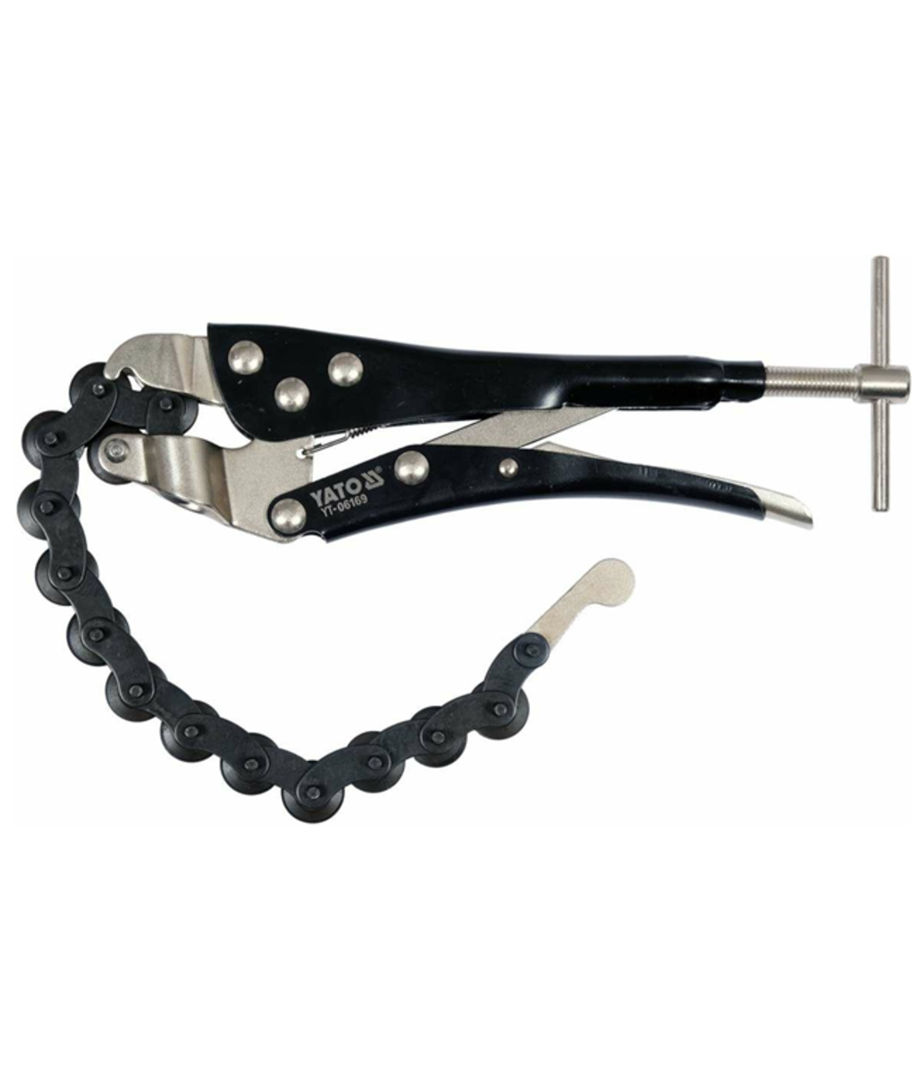 Cleste taietor cu lant pentru teava de esapament Ø 95mm Yato YT-06169 Cleste taietor cu lant pentru teava de esapament Ø 95mm Yato YT-06169