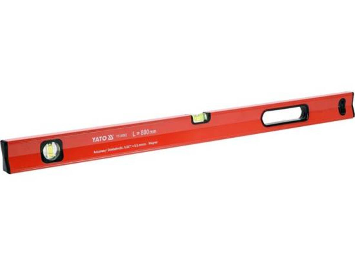 Nivela aluminiu cu maner magnetic 2 Bule 800mm YATO YT-30062