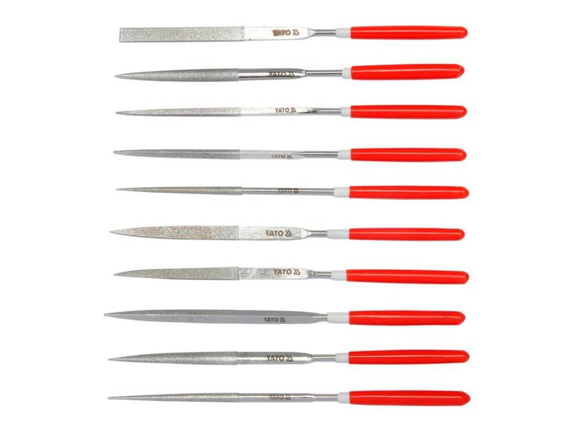 Set 10 pile diamantate 140 mm Yato YT-6144 Set 10 pile diamantate 140 mm Yato YT-6144