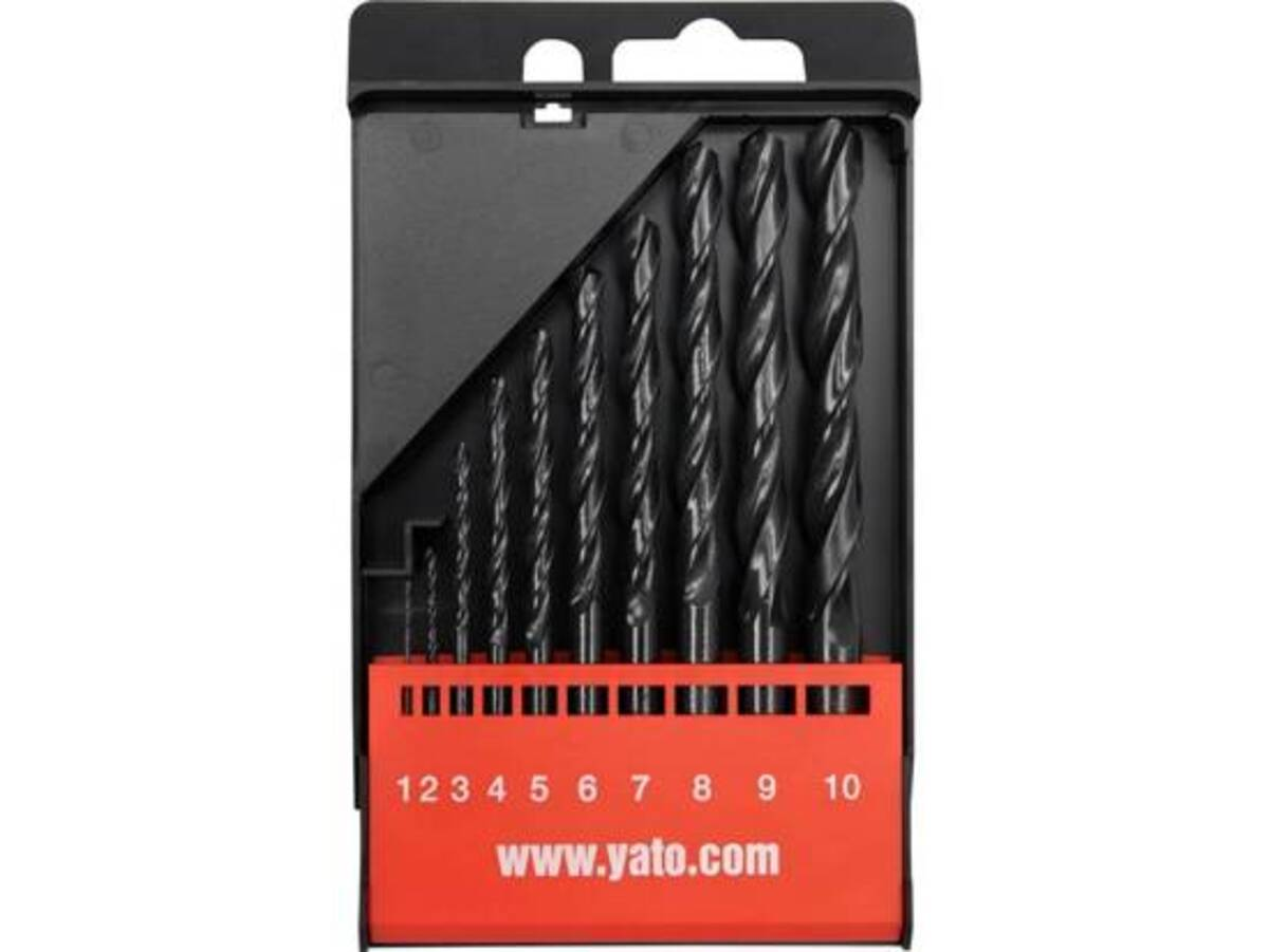 Set burghie metal HSS 1-10 mm 10buc YATO YT-4461 Set burghie metal HSS 1-10 mm 10buc YATO YT-4461