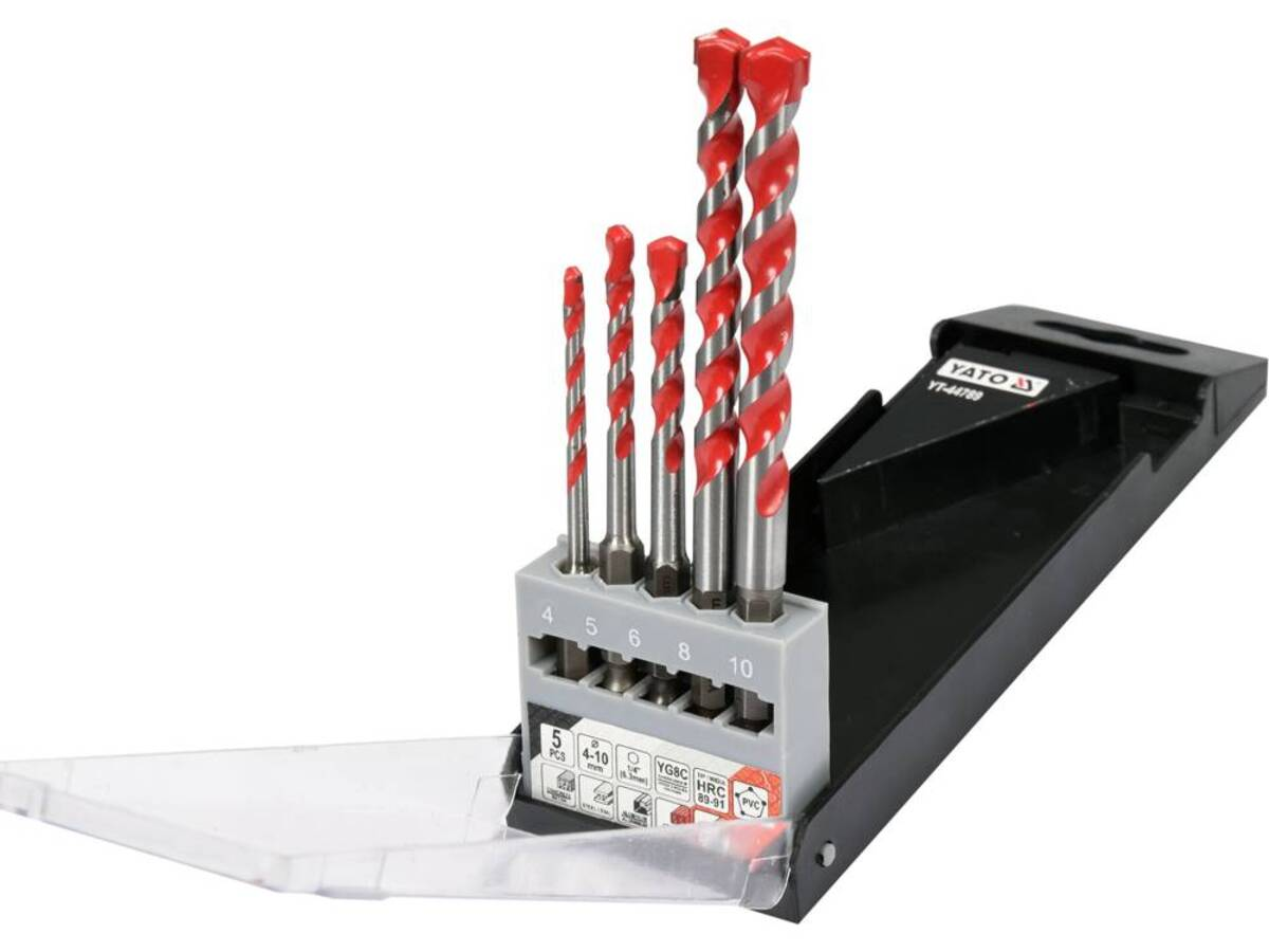 Set burghie universale 4-10mm - 5buc YATO YT-44789