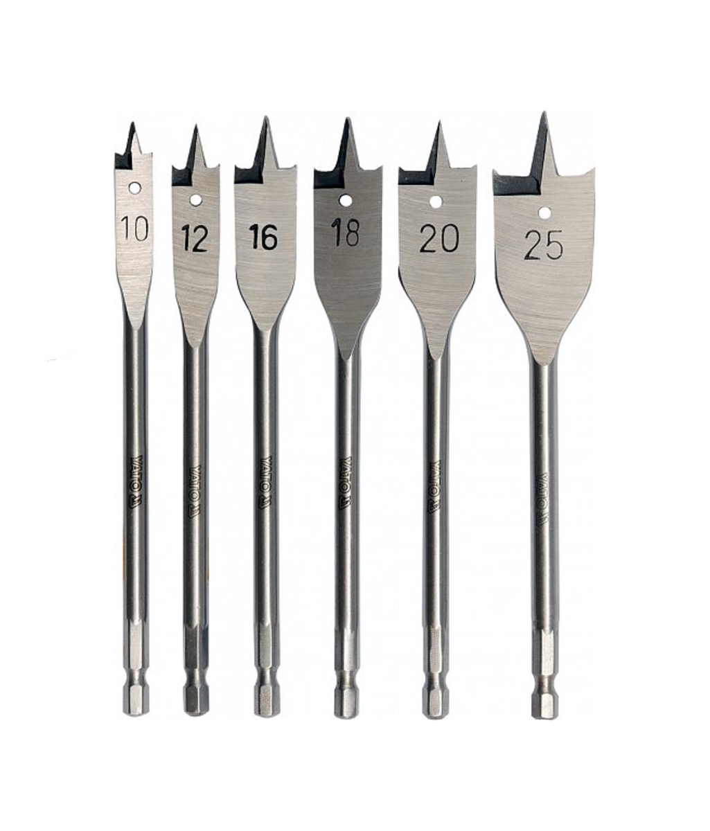 Set burghie pentru lemn 10-25mm YATO YT-3258 Set burghie pentru lemn 10-25mm YATO YT-3258