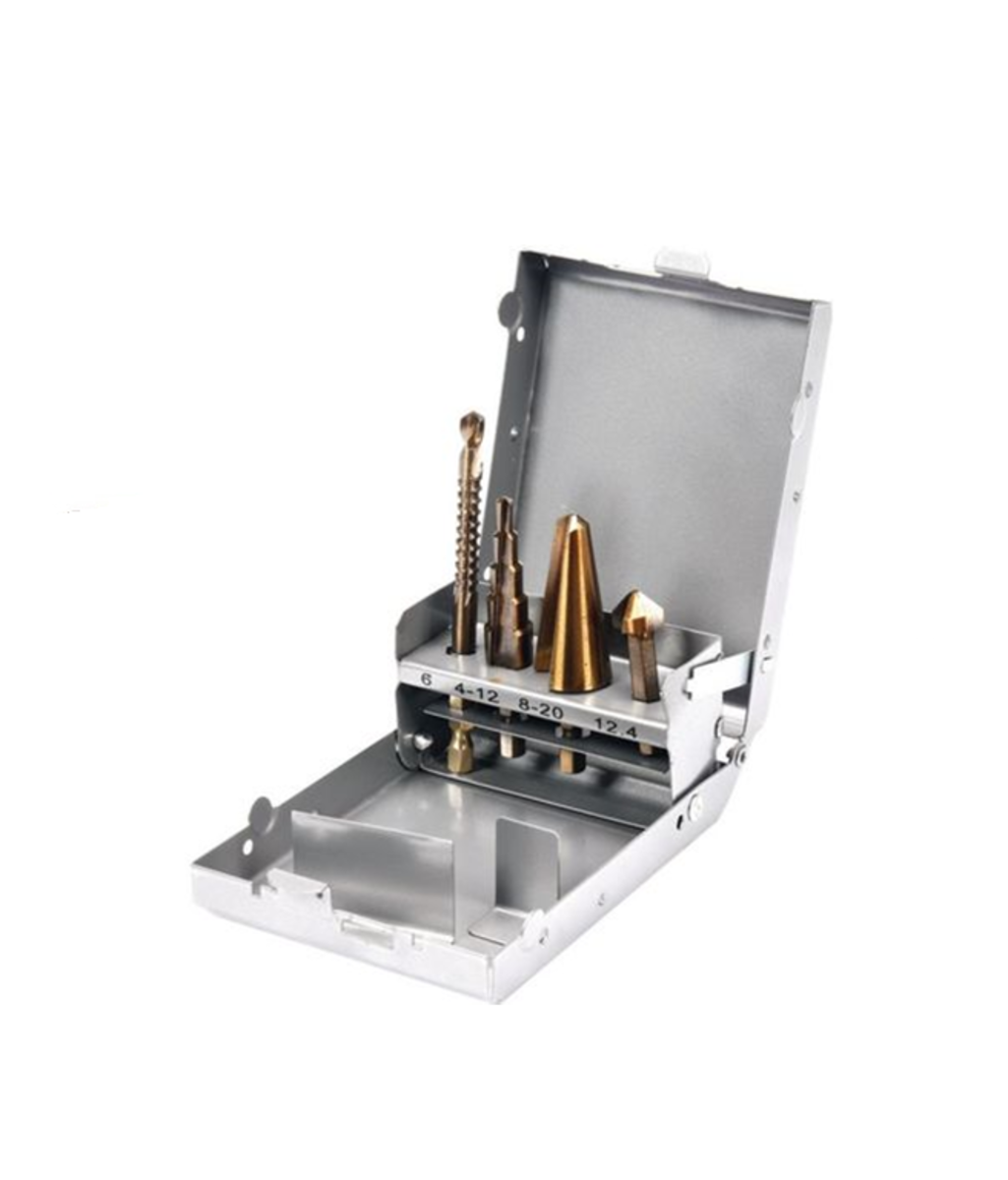 Trusa cu 4 burghie HSS in trepte 4 - 20mm YT-44705 YATO Trusa cu 4 burghie HSS in trepte 4 - 20mm YT-44705 YATO