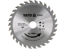 Disc debitare lemn 140X30TX20MM YATO YT-60522 Disc debitare lemn 140X30TX20MM YATO YT-60522