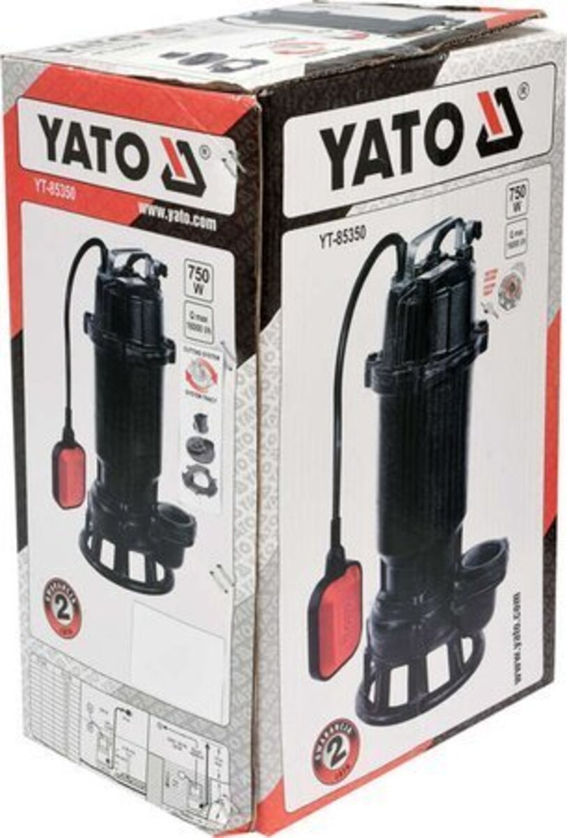 Pompa submersibila cu tocator 750W YATO YT-85350 Pompa submersibila cu tocator 750W YATO YT-85350